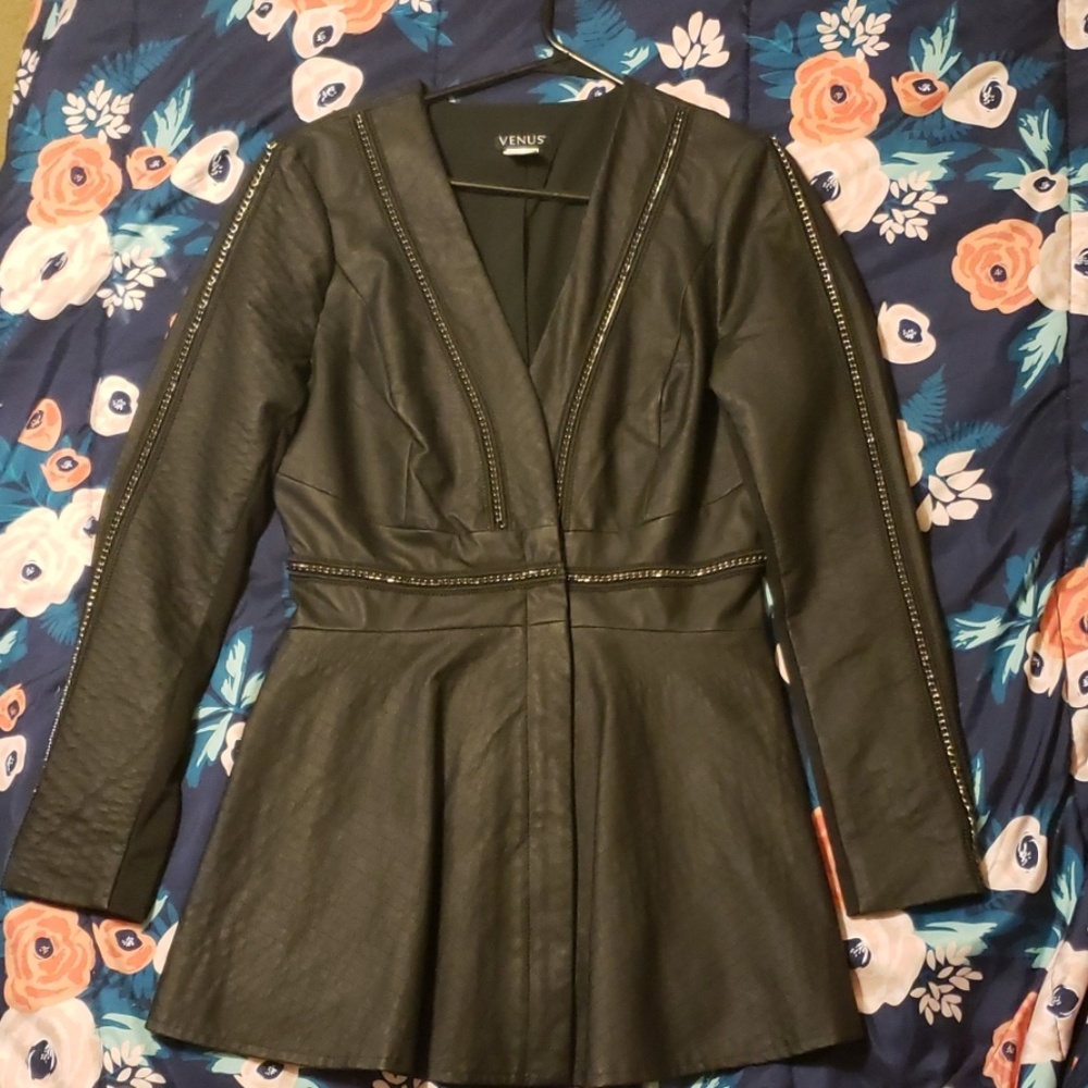 Faux Leather Jacket